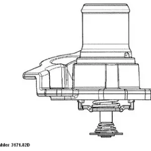 Wyprzedaż Wahler Termostat, żrodek chłodzący 3171.82D