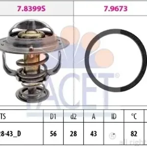 Promocja FACET Termostat, środek chłodzący 7.8683