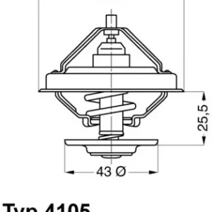 Autentyczny Wahler Termostat, żrodek chłodzący 4105.79D