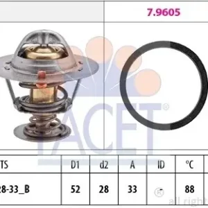 FACET Termostat, środek chłodzący 7.8412 Tylko dziś