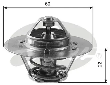 Oryginalny GATES Termostat, żrodek chłodzący TH12480G1