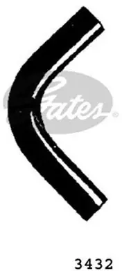 GATES Przewód elastyczny chłodnicy 3432 Autentyczny