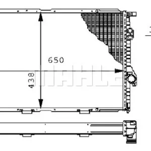 Chłodnica, układ chłodzenia silnika Mahle CR 242 000S Oferta limitowana