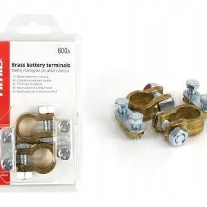 Mag-Nata 01161 Klemy akumulatora mosiężne 600AMP 2 sztuki w blistrze Zwrot pieniędzy