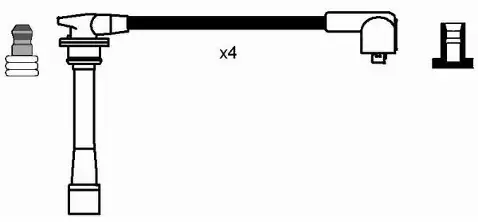 Ekspresowa dostawa NGK Zestaw przewodów zapłonowych 0709
