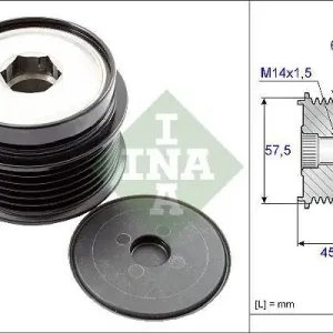 Zwrot pieniędzy INA Alternator - sprzęgło jednokierunkowe 535 0174 10