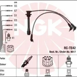 Ekspresowa dostawa NGK Zestaw przewodów zapłonowych 9617