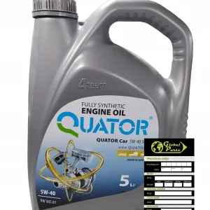 5W40 NIEMIECKI OLEJ SILNIKOWY QUATOR CAR 505.01 5L Tani