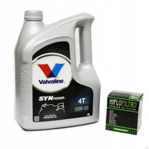 Tylko dziś OLEJ Valvoline Synpower 10w50 4l + FILTR Hiflo HF204 Kawasaki Honda Yamaha