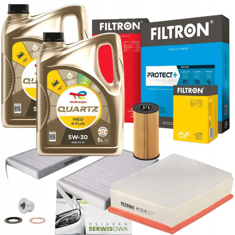 Szybka dostawa 3 x filtr Filtron + olej 5W30 Total Ineo R Renault Master 3 2.3 dCi 2019-