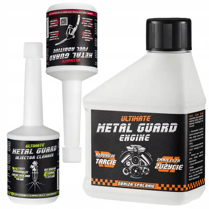 Pakiet 3 produktów MetalGuard DPF Cleaner + Diesel i Benzyna Silnik Moc Oferta
