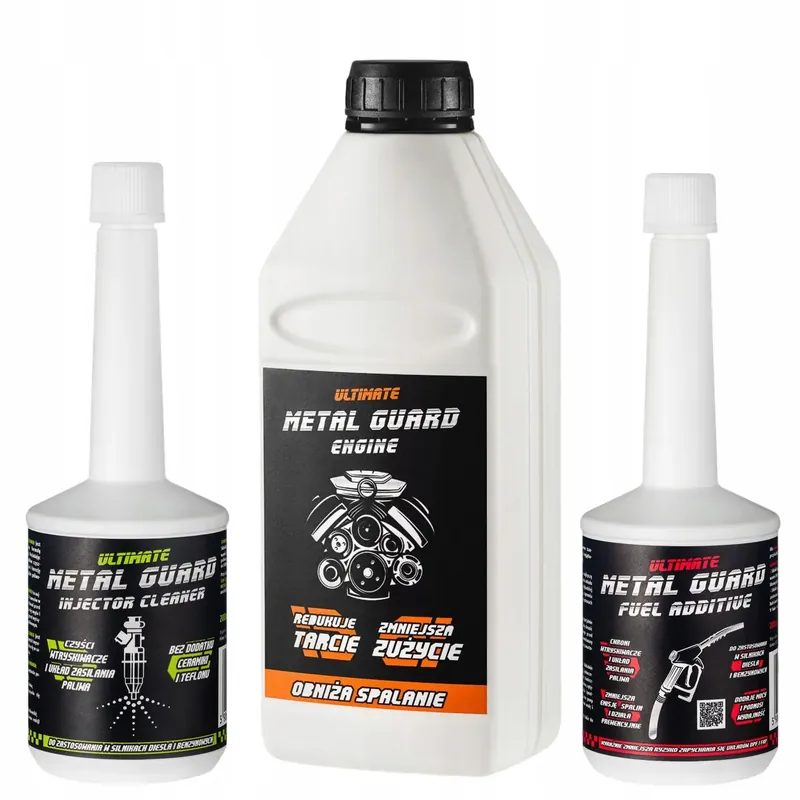Wyprzedaż Zestaw 0,5L MetalGuard Engine, Injector Cleaner DPF oraz dodatek do paliwa