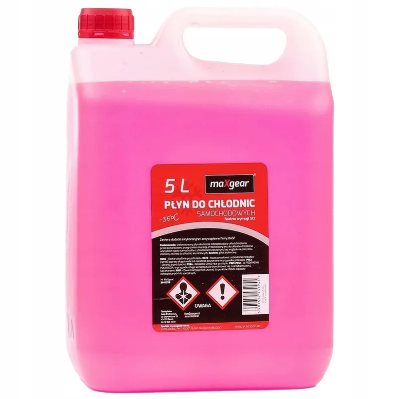 PŁYN DO CHŁODNIC 5L -35 (RÓŻOWY) G12 NA Ochrona przed zamarzaniem MAXGEAR Oferta