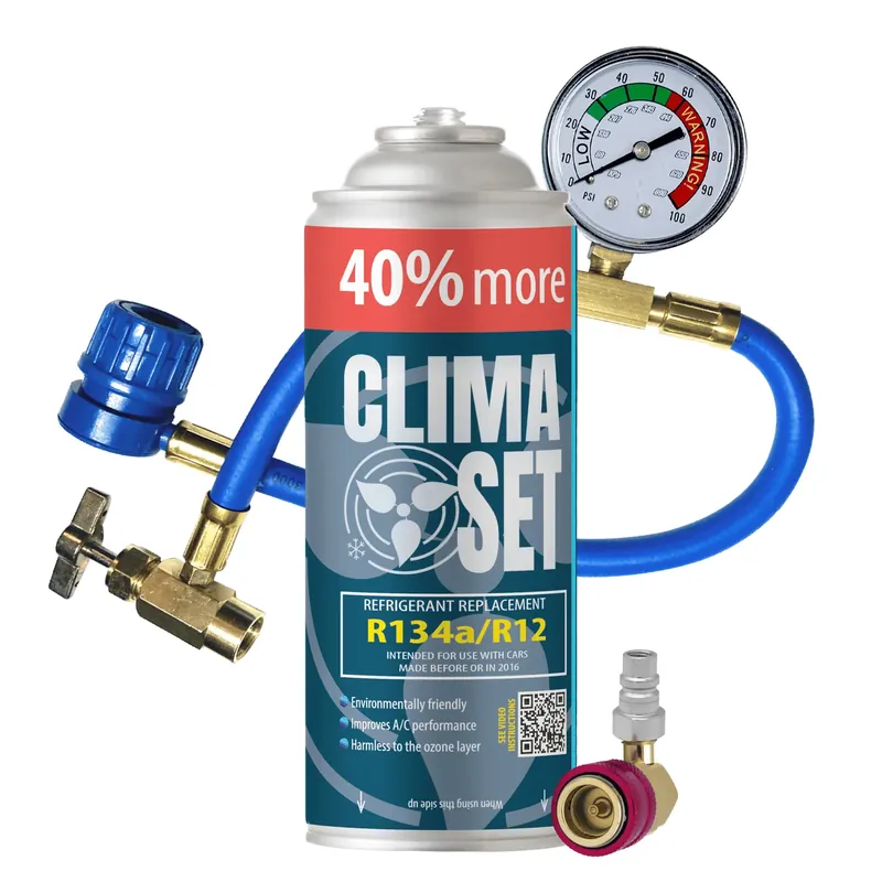 ClimaSet XL Zestaw do Klimatyzacji R134a z Manometrem i Adapterem Promocja