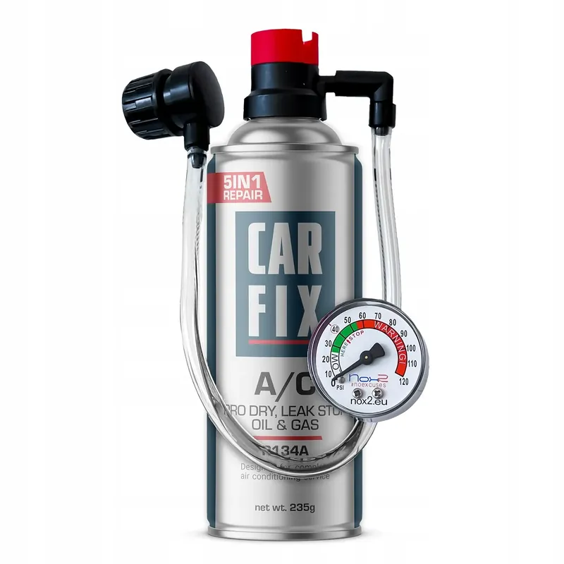 CARFIX HOBBY 5w1 - GAZ DO NABIJANIA KLIMATYZACJI CZYNNIK R134A Z PRZEWODEM Ekspresowa dostawa