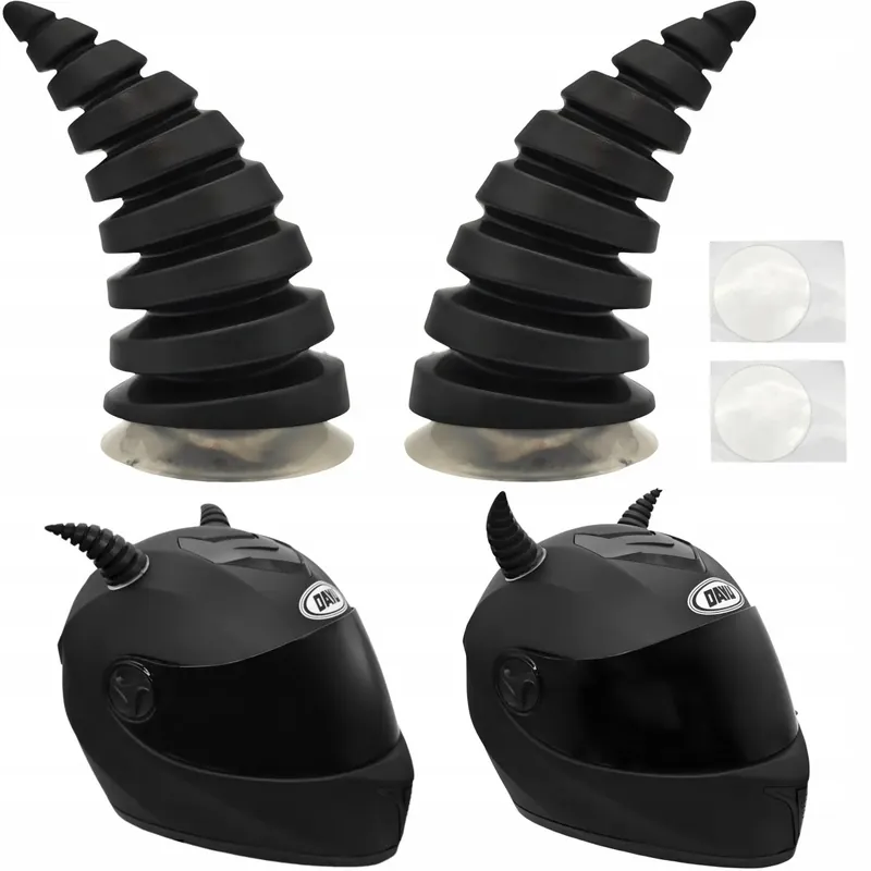 Rogi do kasku kolory 2 szt czarny Premium