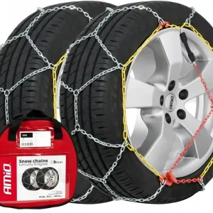 Niska cena ŁAŃCUCHY ŚNIEGOWE NA KOŁA 195/70R15 205/55R16 R14 R15 R16 R17 9mm KNS-90