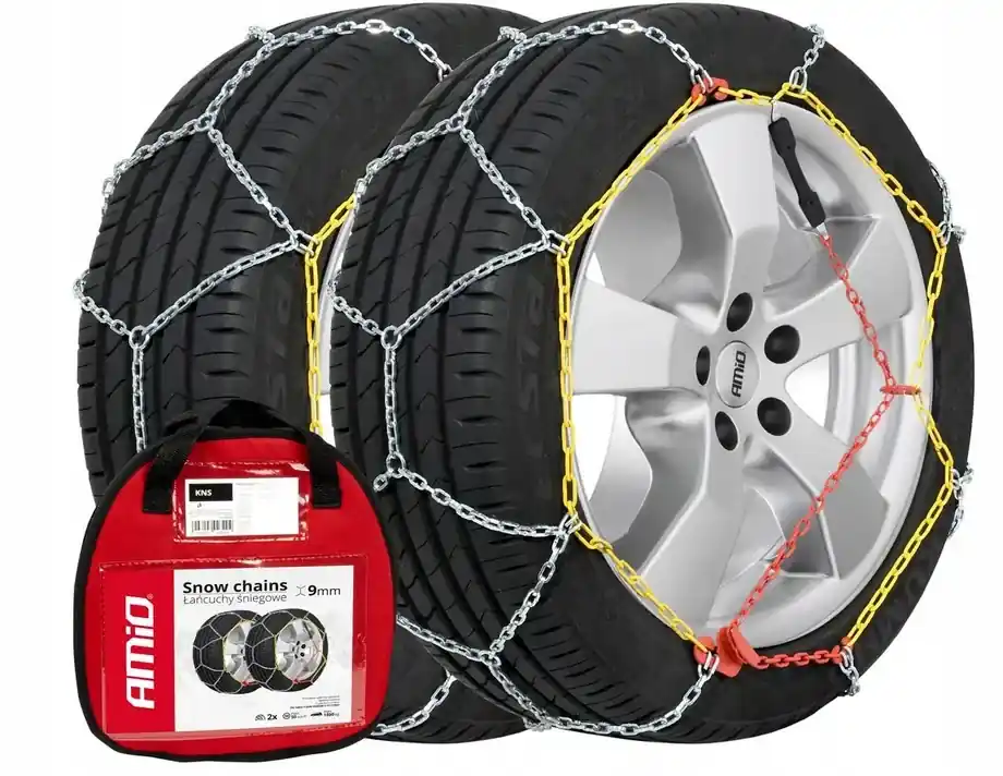 Niska cena ŁAŃCUCHY ŚNIEGOWE NA KOŁA 195/70R15 205/55R16 R14 R15 R16 R17 9mm KNS-90