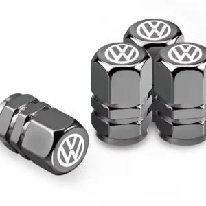 Promocja Nowoczesne Trwałe Nakrętki Na Wentyle Do VOLKSWAGEN Z Logo Szare Solidne