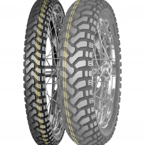 Autentyczny MITAS OPONA 110/80B19 ENDURO TRAIL DAKAR (PODWÓJNY ŻÓŁTY PASEK) 59H TL/TT M